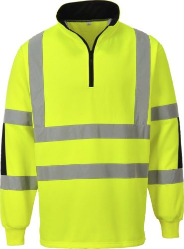 portwest b308 jól láthatósági rugby pulóver 3xl sárga