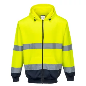 Portwest B317 Kéttónusú zippzáras kapucnis pulóver XXXL