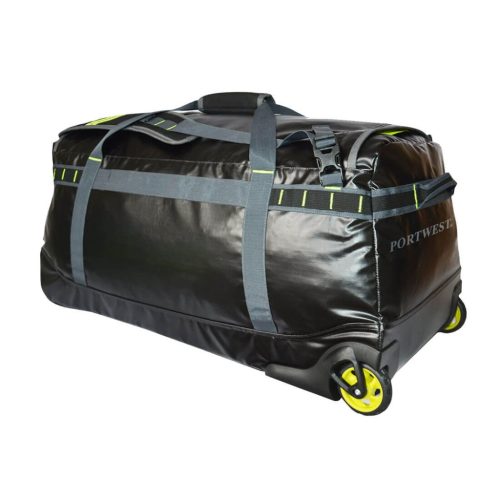 Portwest B951 B951 PW3 100L vízálló Duffle gurulós táska Fekete