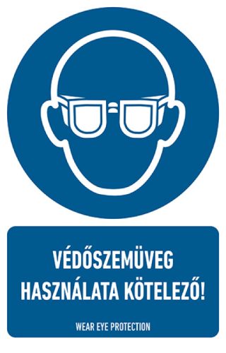 AFV BIT003001 Védőszemüveg használata kötelező! PVC 1 mm 160 x 250 mm