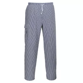 Portwest Chef's Chester nadrág XS Kék/Fehér