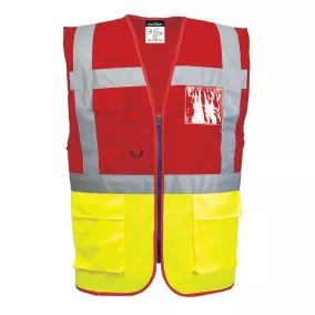 Portwest Paris Executive mellény XS Sárga/Piros