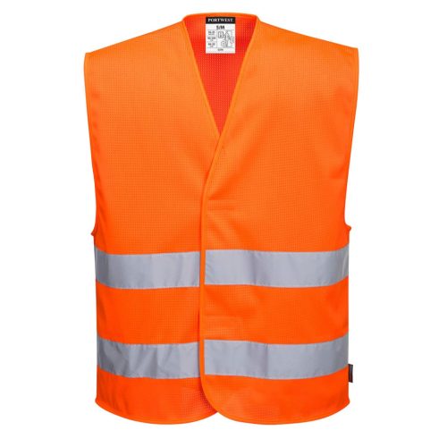 Portwest C374 MeshAir Hi-Vis kéttónusú mellény S/M
