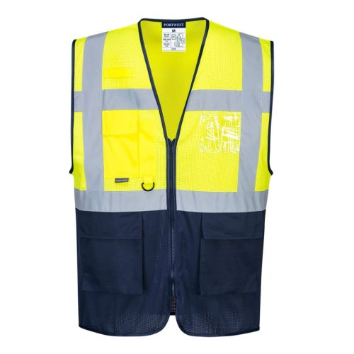 Portwest C377 Hi-Vis kéttónusú MeshAir Executive mellény S