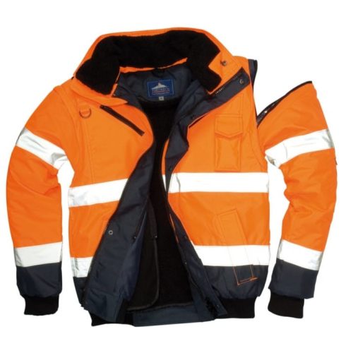 A Portwest jólláthatósági Bomber dzseki öt különböző színvariációban, S-5XL méretezésben kapható, rendelhető munkavédelmi kabát.