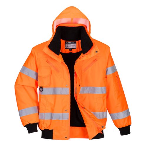Portwest C467 Hi-Vis 3 az 1-ben Bomber dzseki XS