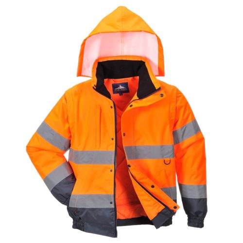 portwest c468 hi-vis 2 az 1-ben kabát xs narancs