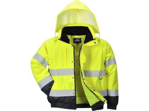 portwest c468 hi-vis 2 az 1-ben kabát s sárga