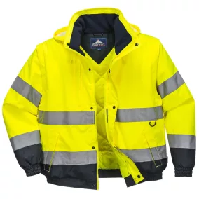 portwest c468 hi-vis 2 az 1-ben kabát xxl sárga