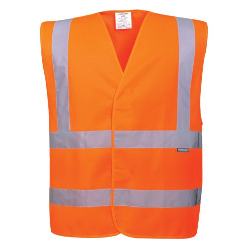 Portwest C470 Jól láthatósági két csíkos mellény 2XL/3XL
