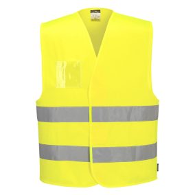 Portwest C475 Jól láthatósági mellény - azonosítókártya tartóval (sárga, XXL/3XL) XXL/3XL