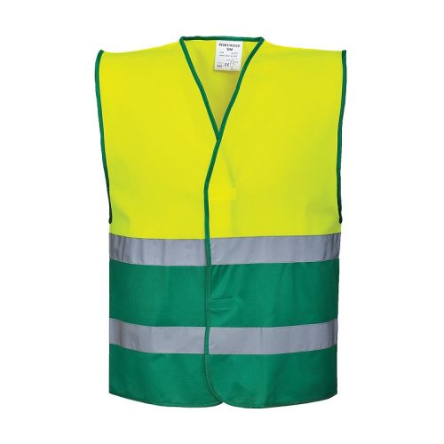 portwest c484 hi-vis kéttónusú mellény sárga szürke