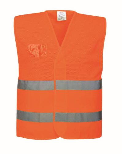 portwest c494 hi-vis hálós mellény s m narancs