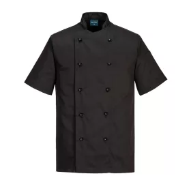 A Kent séfkabát klasszikus vonalvezetésű modell, mely minden körülmények között elegáns stílust kölcsönöz viselőjének.