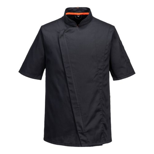 Portwest C739 MeshAir Pro rövid ujjú séfkabát Fekete XS