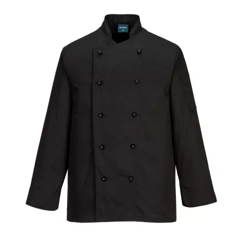 A séf számára az elegáns, stílusos megjelenés éppolyan fontos, mint a magasszintű, mesterségbeli tudás. A Somerset séfkabát viselésével nemcsak kénylemet, de stílust is vihetünk a konyhába.