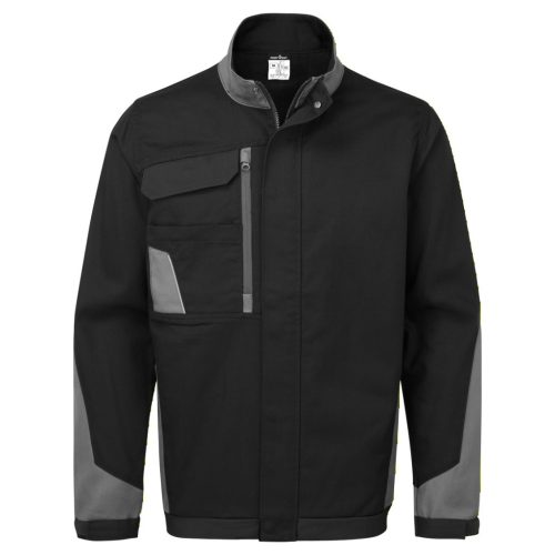 Portwest WX1 Cotton Work Jacket XL Fekete/Szürke