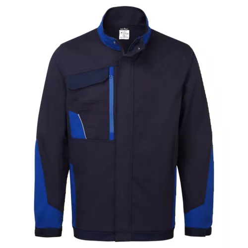 Portwest WX1 kéttónusú bélelt pamut munkakabát 2XL Navy/Narancssárga