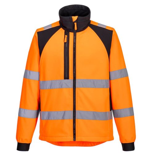 portwest cd875 wx2 eco hi-vis softshell kabát s narancs fekete