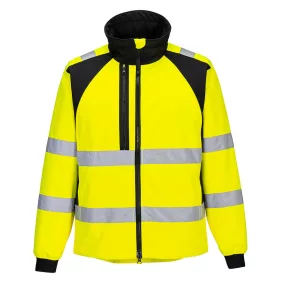 portwest cd875 wx2 eco hi-vis softshell kabát xxxl sárga fekete