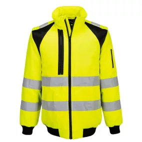 Portwest WX2 Hi-Vis -in-1 Pilóta dzseki 3XL Sárga/Fekete