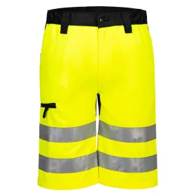 Portwest WX2 Eco Hi-Vis rövidnadrág 48 Sárga/Fekete