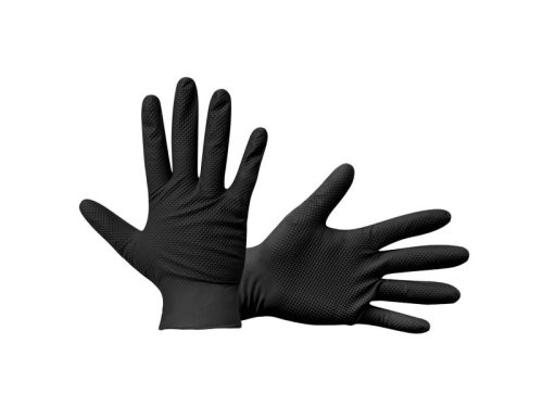 Chemsplash Chemsplash SumoGrip egyszerhasználatos púdermentes nitril kesztyű (50db) M Fekete