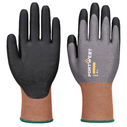 Portwest CT21 CT Cut C 21 nitril kesztyű (szürke/fekete, XS) XS