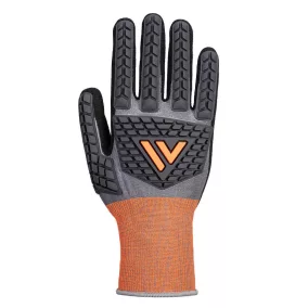 Portwest CT46 Portwest CT46 CT Cut D18 Impact nitril kesztyű (szürke/fekete, XL) XL