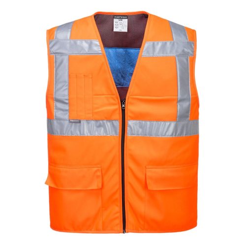 Portwest CV02 Jól láthatósági hűtőmellény (narancs, L/XL) L/XL