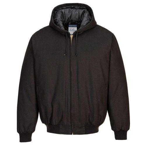 Portwest DC801 DC801 - steppelt bélésű kapucnis kabát (fekete, 4XL) 4XL