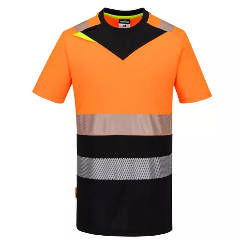 Portwest DX4 Hi-Vis Class 1 póló S/S 5XL Narancssárga/Fekete