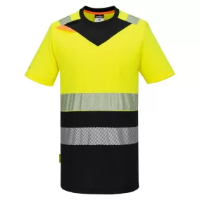 Portwest DX4 Hi-Vis Class 1 póló S/S 3XL Sárga/Fekete