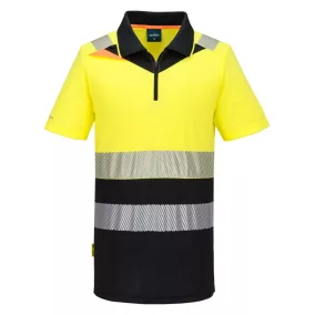 termék:  Portwest DX4 Hi-Vis cipzáros Class 1 póló S/S M Sárga/Fekete