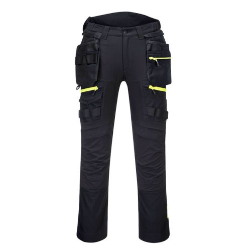 Portwest DX452 DX4 levehető lengőzsebes női nadrág (fekete, 30) 30