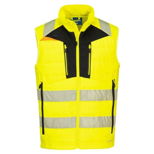 Portwest DX479 Portwest DX4 Hi-Vis Softshell mellény (HV sárga/fekete, 3XL) 3XL