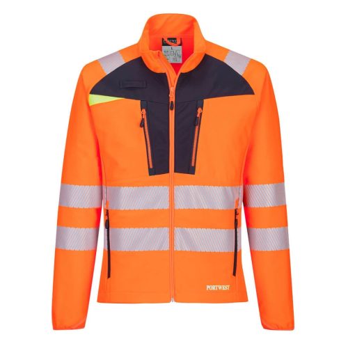 Portwest DX481 DX481 DX4 Hi-Vis Zip Base felső Narancs/Fekete 6XL