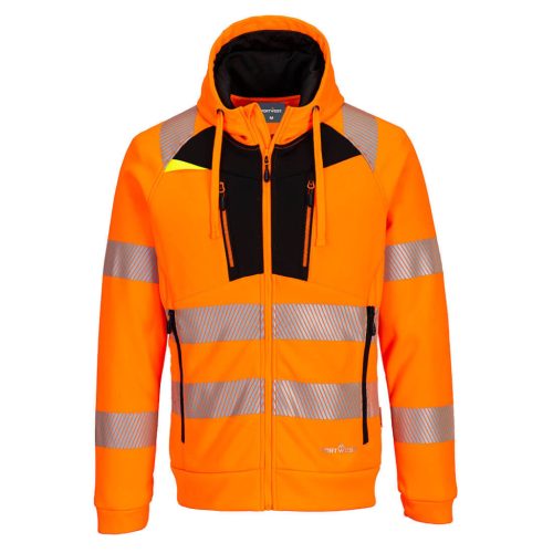 Portwest DX484 DX4 Hi-Vis kapucnis pulóver (narancssárga/fekete, XXL) XXL