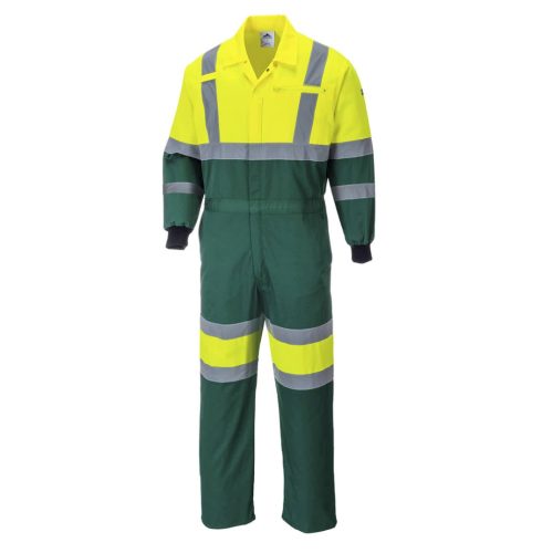 portwest e052 tundra hi-vis overáll s sárga zöld