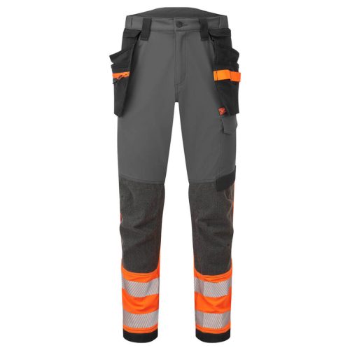 Portwest EV442 EV4 Hi-Vis Stretch Class 1 Holster lengőzsebes nadrág 42