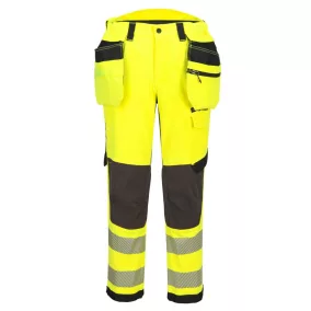 termék:  Portwest EV4 Hi-Vis Class 1 levehető lengőzsebes nadrág 38 Sárga/Fekete