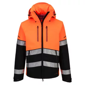 Portwest EV4 Hi-Vis Shell kabát (3L) XL Narancssárga/Fekete