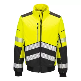 Portwest EV4 Hi-Vis Softshell Bomber (3L) XL Sárga/Fekete
