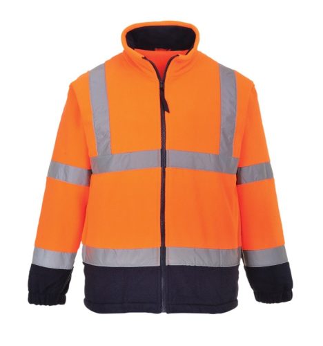 portwest f301 láthatósági kontraszt polár pulóver 4xl narancs tengerészkék