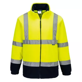 portwest f301 láthatósági kontraszt polár pulóver xl sárga tengerészkék