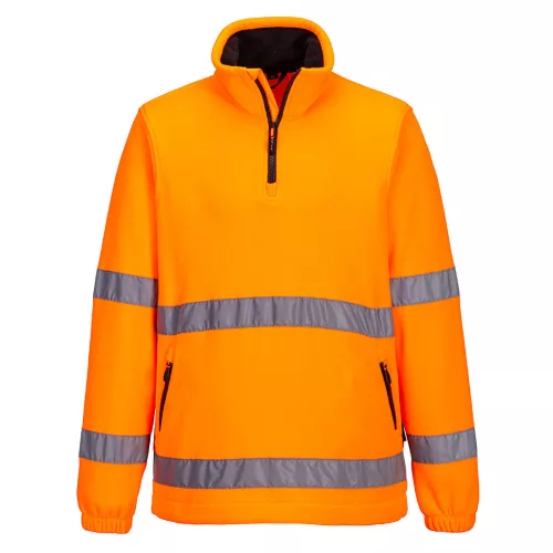 portwest f302 hi-vis 1 2 zip polár m narancs