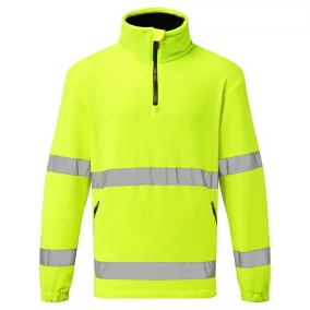 portwest f302 hi-vis 1 2 zip polár xxxl sárga