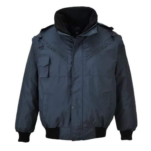 A Portwest 3in1 Bomber dzseki uniszex szabású, hölgyek és urak számára is biztosítja a kényelmet és szabad mozgást a kültéri munkavégzés közben.