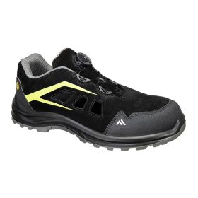 Portwest FE06 FE06 - Kompozit szandál S1 ESD SR FO (fekete/zöld, 37) 37