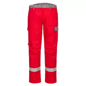 Portwest FR06 Bizflame Ultra kéttónusú nadrág Piros 46